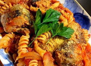 鯖缶でネジネジ(フジッリ)トマトパスタ♪-レシピのメイン写真