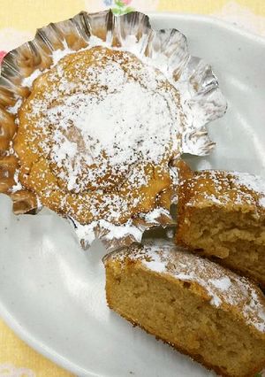 【保育園のおやつ】 米粉のキャロブケーキ-レシピのメイン写真