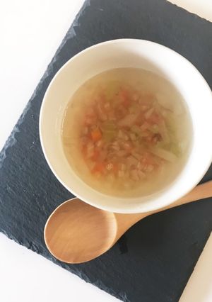 【離乳食後期〜完了期】お煎餅スープ-レシピのメイン写真