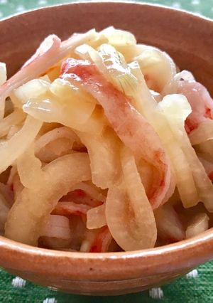 ダイエット最強♡酢玉ねぎ味噌味&カニカマ-レシピのメイン写真