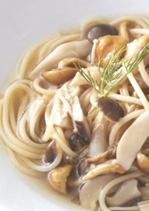 きのことツナのスープパスタ-レシピのメイン写真
