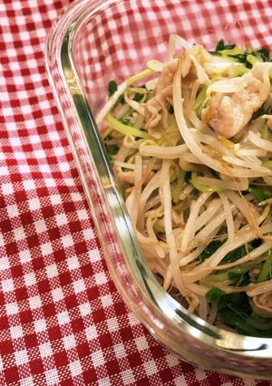 豚肉ともやしと豆苗の中華炒め-レシピのメイン写真