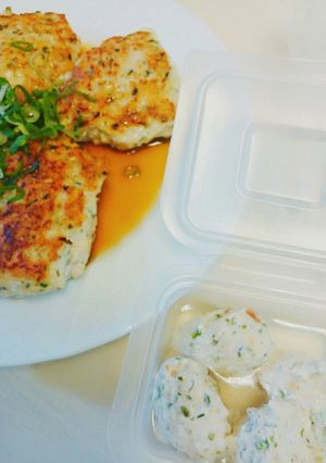 パパママと一緒!離乳食後期の柔らかつくね-レシピのメイン写真