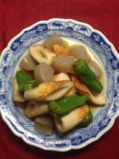 サッと出来るちくわとこんにゃくししとう煮-レシピのメイン写真
