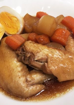 鶏大根と煮卵添え-レシピのメイン写真