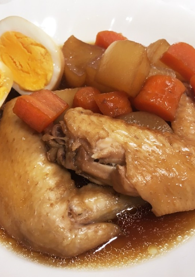 鶏大根と煮卵添え-レシピのメイン写真