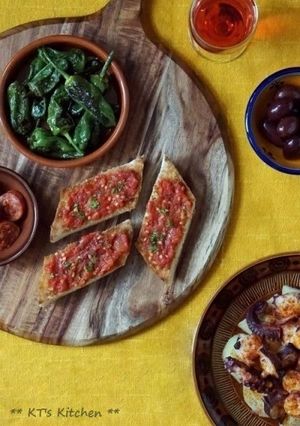 スペイン✶ トマトとガーリックのトースト-レシピのメイン写真