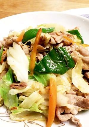 味付けシンプル！♡肉野菜炒め♡-レシピのメイン写真