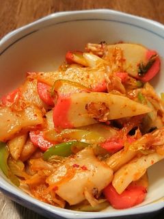 かまぼこキムチ炒め-レシピのメイン写真