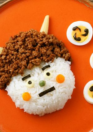 節分鬼そぼろ＆たまご太鼓-レシピのメイン写真
