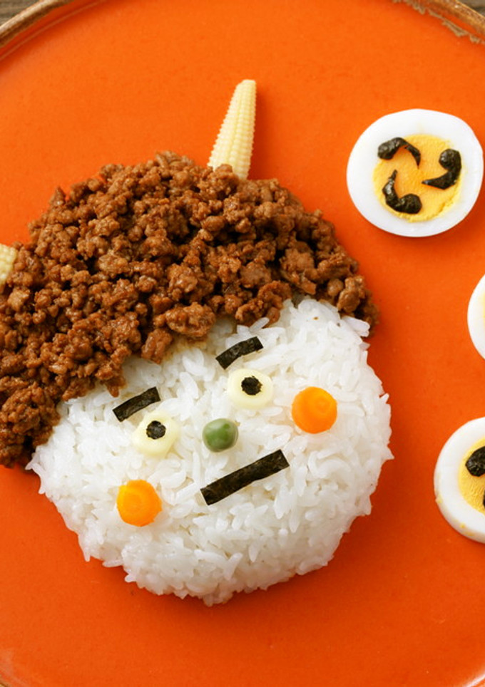 節分鬼そぼろ＆たまご太鼓-レシピのメイン写真