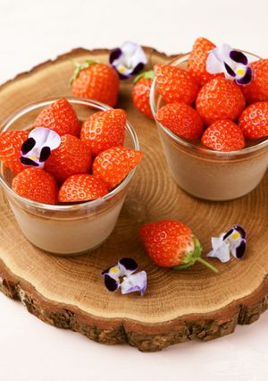 いちごのチョコプリン-レシピのメイン写真