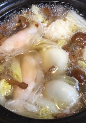 株なめこ入りの、1人点心鍋-レシピのメイン写真