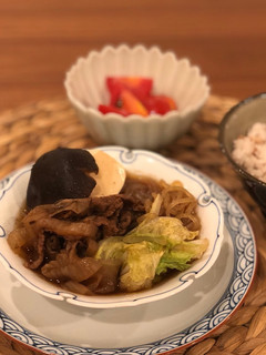 簡単ヘルシー!お手軽すき焼き♩-レシピのメイン写真