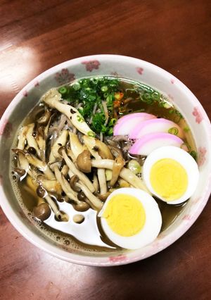 免疫力アップにはキノコ蕎麦-レシピのメイン写真