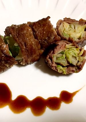 キャベツの牛肉ロール〜ジンジャーソース〜-レシピのメイン写真