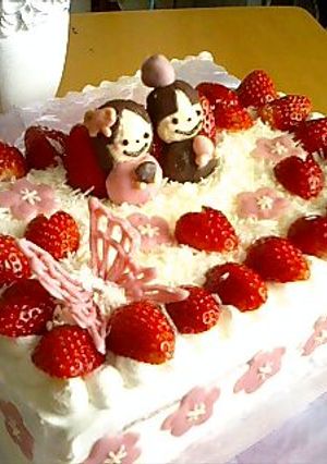 ＊デコレーションケーキ＊-レシピのメイン写真