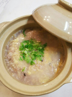 冷凍ご飯の玉子粥 大根の葉のせ-レシピのメイン写真