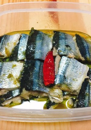 秋刀魚ヒージョ-レシピのメイン写真