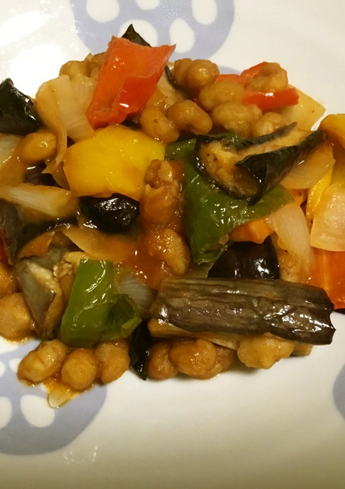 揚げ大豆と素揚げ野菜の酢豚ふぅ-レシピのメイン写真