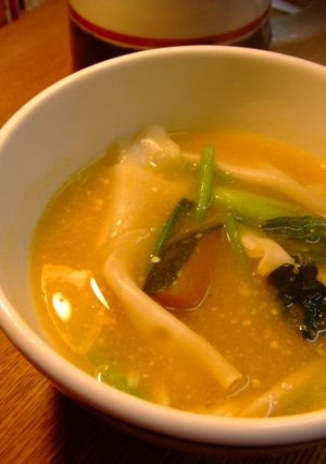 餃子の皮が余ったら☆ほうとう風汁の実に-レシピのメイン写真