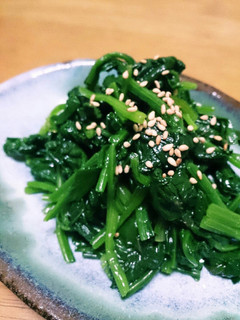 調味料ふたつ!ほうれん草の和風ナムル-レシピのメイン写真