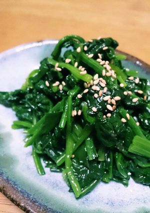 調味料ふたつ！ほうれん草の和風ナムル-レシピのメイン写真