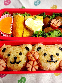 くまちゃん弁当-レシピのメイン写真