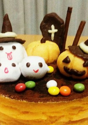 ハロウィンケーキかわいいバージョン-レシピのメイン写真