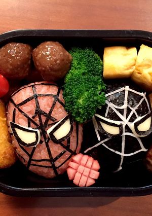 スパイダーマン弁当-レシピのメイン写真