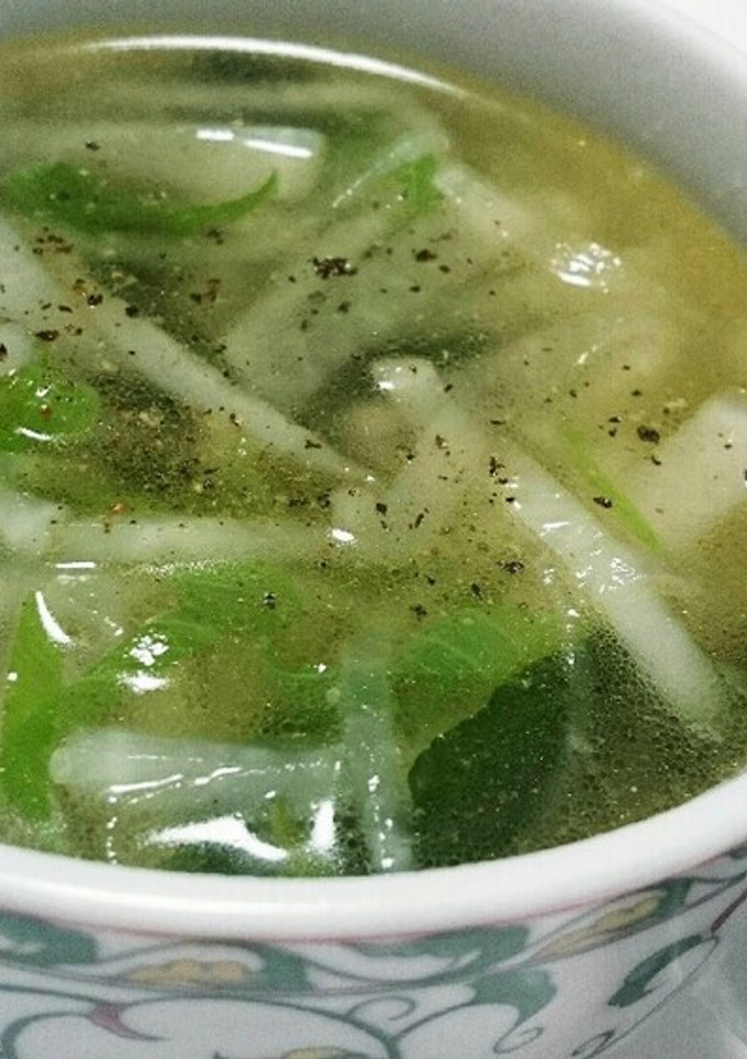 ☆超簡単☆ネギと大根の中華スープ-レシピのメイン写真