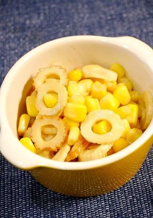 レンジで簡単！ちくわコーンバター-レシピのメイン写真