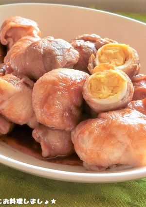 簡単★うずらの肉巻きケチャップ醤油炒め-レシピのメイン写真