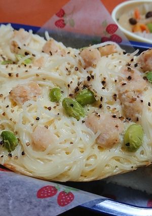 そうめん＆卵☆炊飯器deもっちり！弁当-レシピのメイン写真
