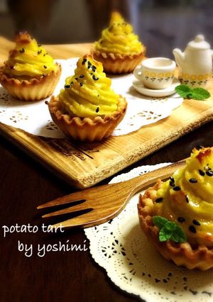市販のタルトで簡単スイートポテトタルト♡-レシピのメイン写真