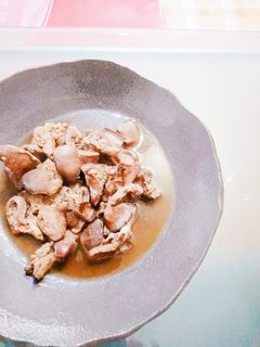 鶏レバーと心臓の甘辛煮+.(・∀・)゚+-レシピのメイン写真