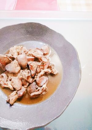 鶏レバーと心臓の甘辛煮+.(・∀・)゚+-レシピのメイン写真