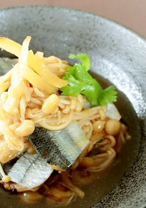 レンジで簡単!さんまとえのきのしぐれ煮-レシピのメイン写真
