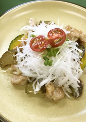 豚肉と夏野菜のさっぱり和え（透析食）-レシピのメイン写真