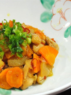 鶏肉とにんじんの甘辛煮-レシピのメイン写真