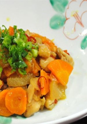 鶏肉とにんじんの甘辛煮-レシピのメイン写真