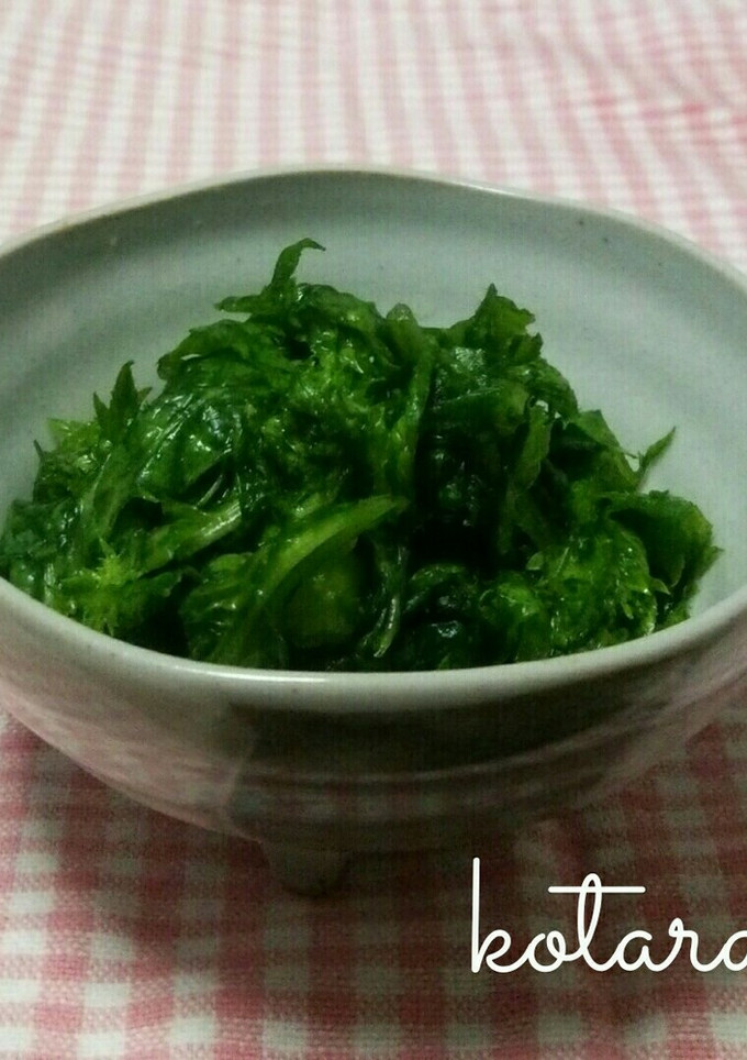 わさび菜の漬物-レシピのメイン写真