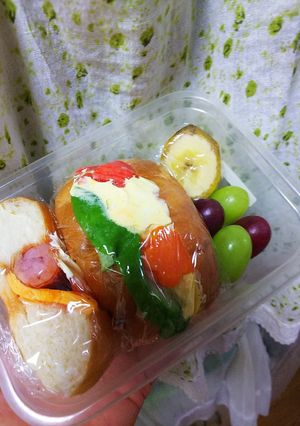 遠足ε=(ﾉ･∀･)ﾂに簡単☺️軽食パン-レシピのメイン写真