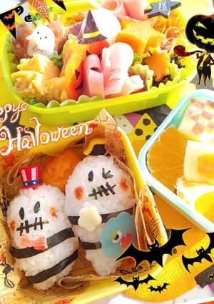 保育園お弁当！ハロウィンキャラ弁☆-レシピのメイン写真
