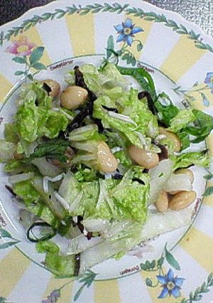 ヘルシー♪シャキシャキ白菜と大豆サラダ-レシピのメイン写真