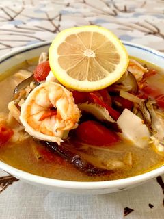 エスニックスープのラーメン-レシピのメイン写真