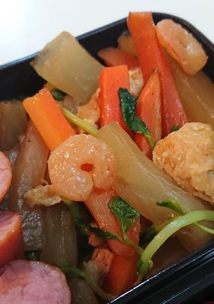 小エビと野菜の醤油炒め-レシピのメイン写真