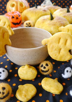 おばけかぼちゃふちクッキー～ハロウィン-レシピのメイン写真