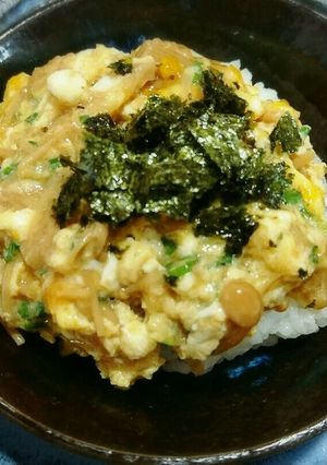 時短(5分)♥とろ~り半熟なめたま丼-レシピのメイン写真