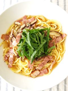 体ポカポカ♪きのこの和風スープパスタ-レシピのメイン写真